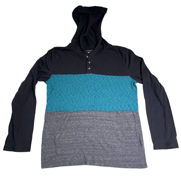 Urban Pipeline Hoodie Kid's Large Henley Kangaroo Pocket Light Weight Blend - Picture 1 of 10